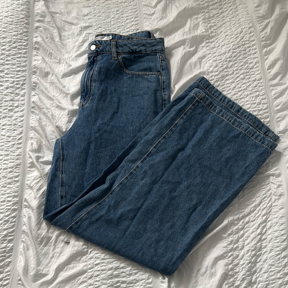 High rise flared jeans